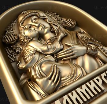 3D model Mother God of Vladimir (STL)